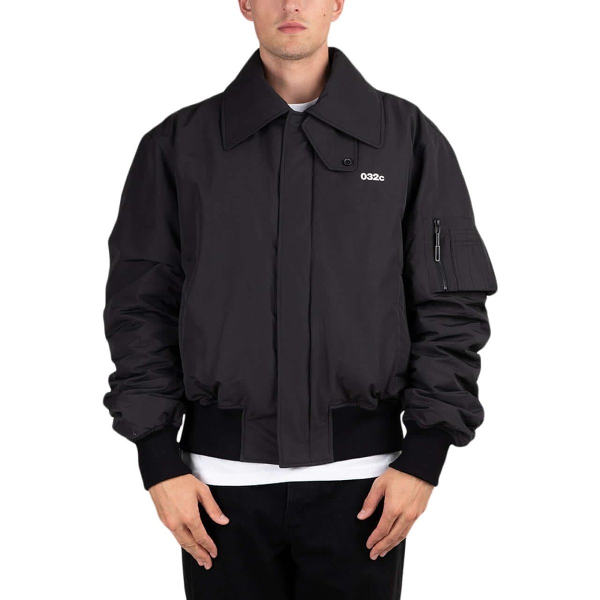 Image of 032c "Guilty" Classic Bomber Jacket (Black)