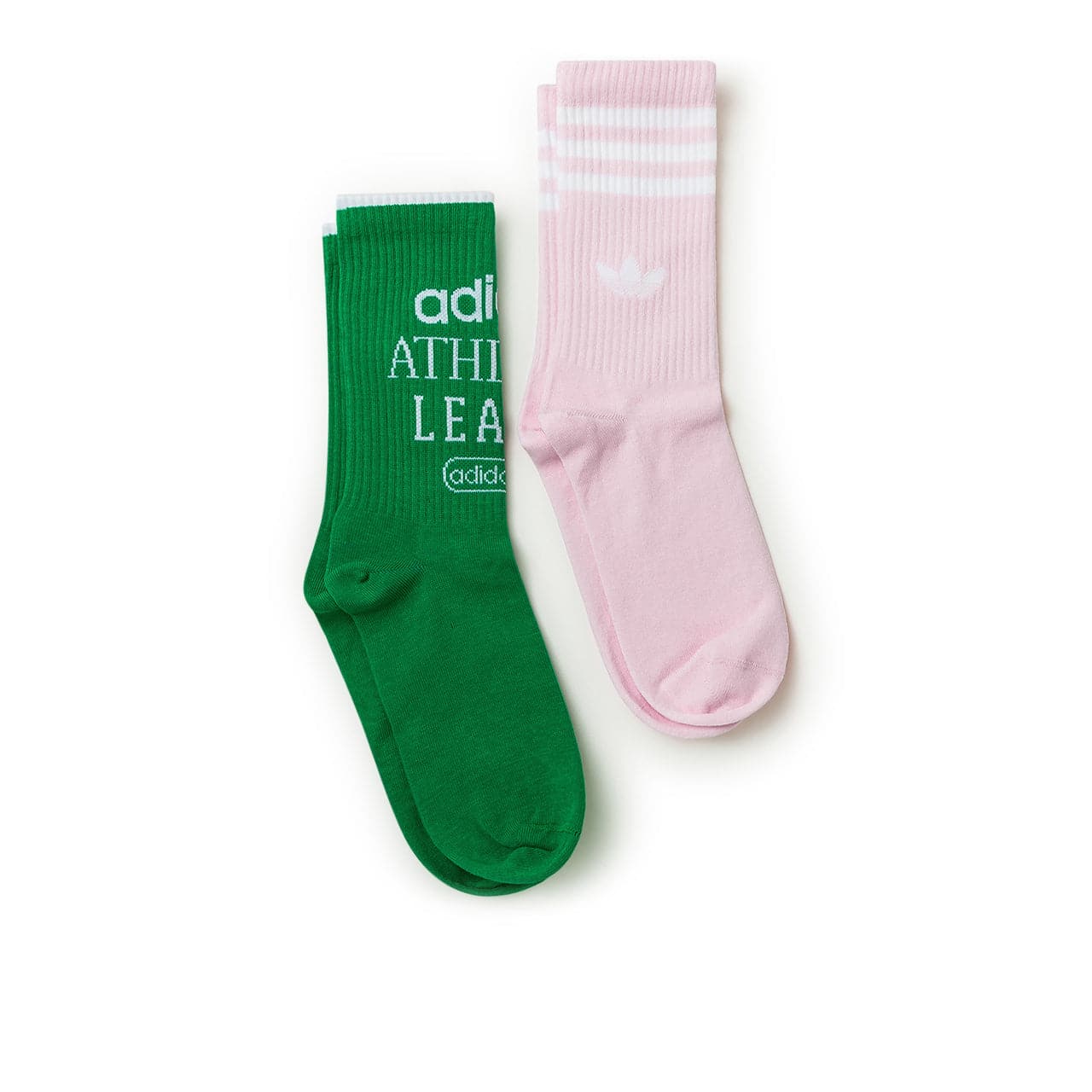 Image of Adidas WMS Vintage Socks 2Pack (Green / Pink)