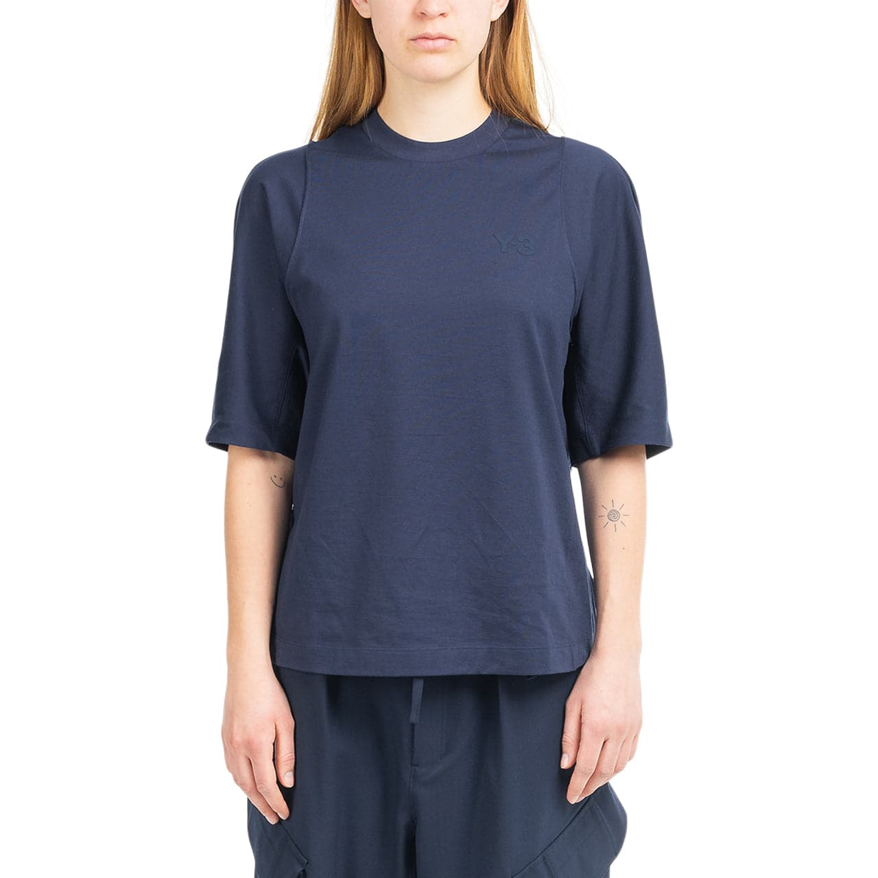Image of adidas Y-3 W Classic Tailored T-Shirt (Navy)