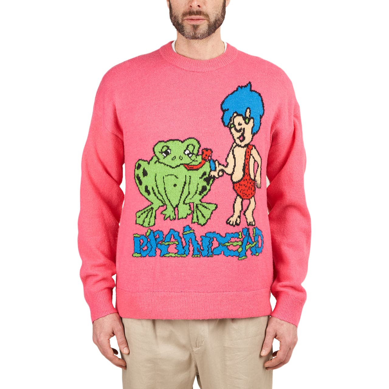 Image of Brain Dead Buddies Sweater (Fuchsia)