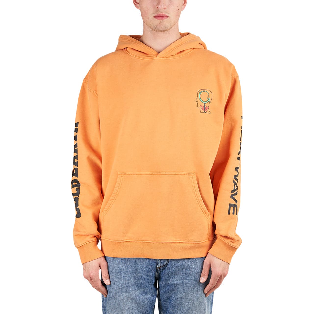 Image of Brain Dead Heatwave Hooded Sweatshirt (Orange)