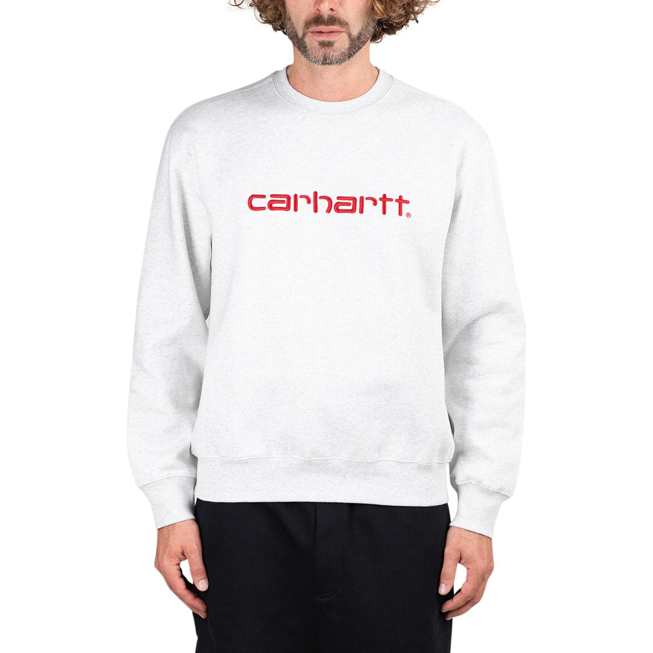Image of Carhartt WIP Carhartt Sweatshirt (Grey / Red)