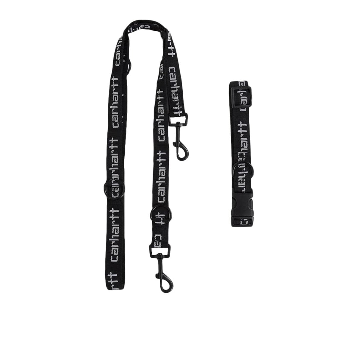 Image of Carhartt WIP Script Dog Leash & Collar (Black)