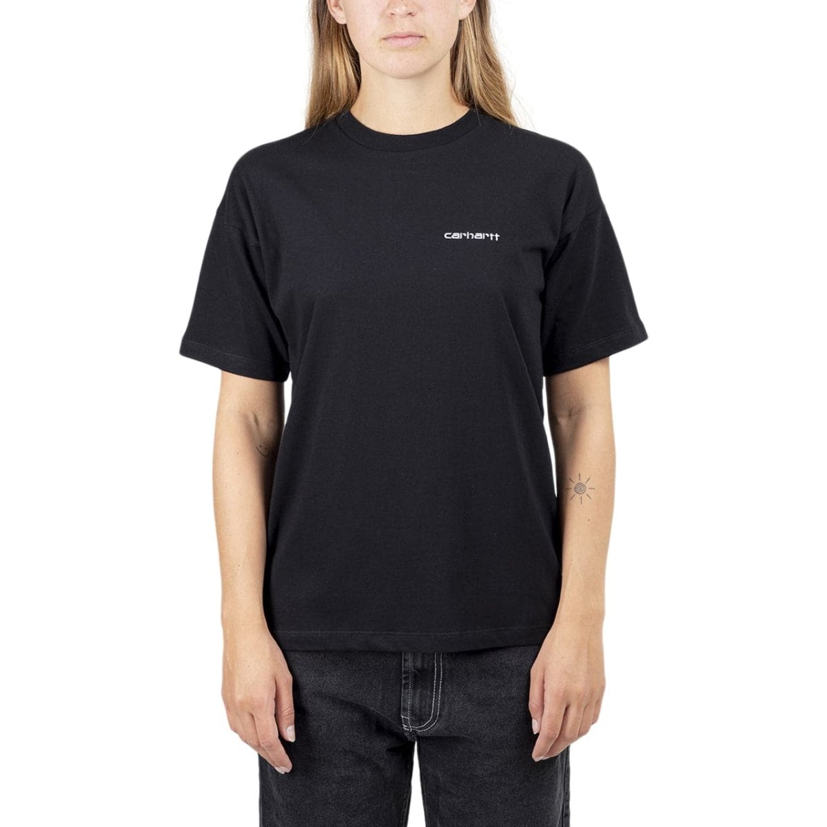 Image of Carhartt WIP W S/S Script Embroidery T-S (Black)