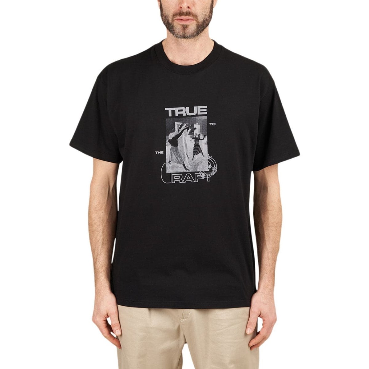 Image of Carhartt WIP x Relevant Parties S/S Exit Records T-Shirt (Black)