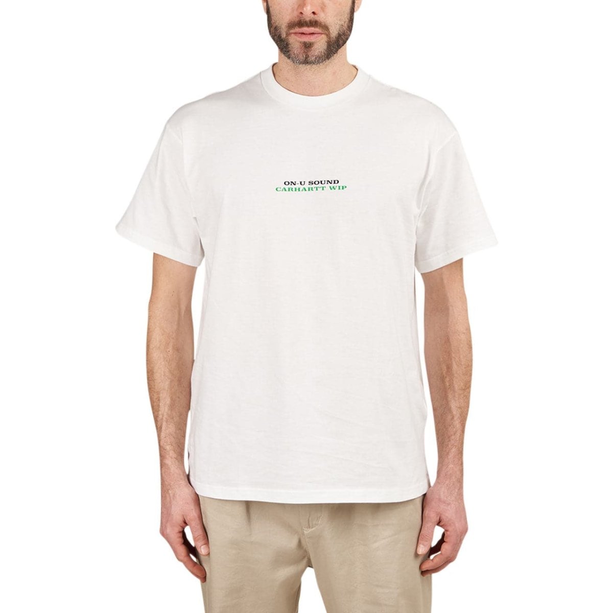 Image of Carhartt WIP x Relevant Parties S/S On U Sound T-Shirt (White)