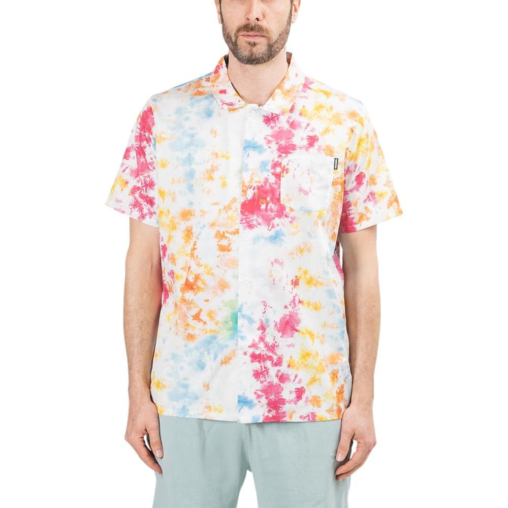 Image of Chrystie NYC Tie Dye Button Shirt (Multi)