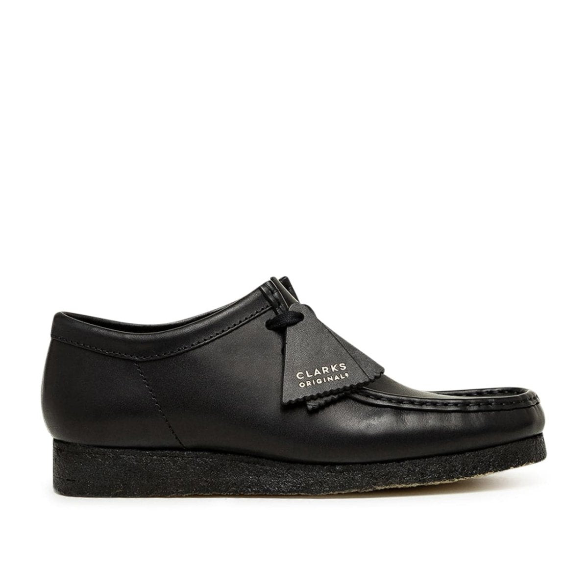 Image of Clarks Originals Wallabee Boot Black Leather (Black)