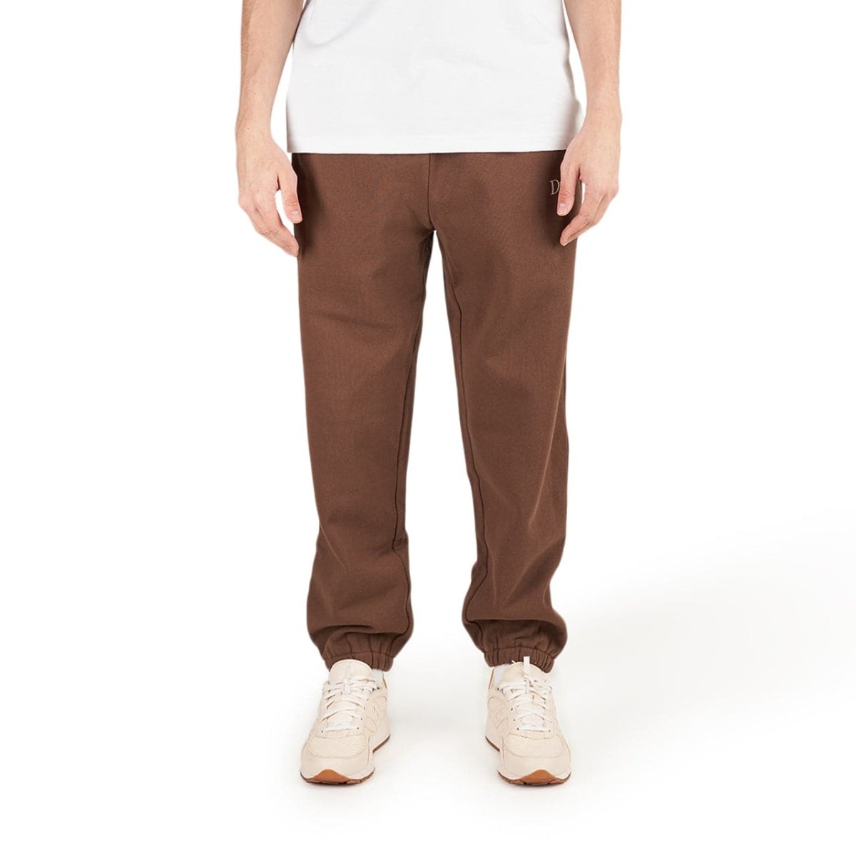 Image of Dime Classic Small Logo Sweatpants (Brown)