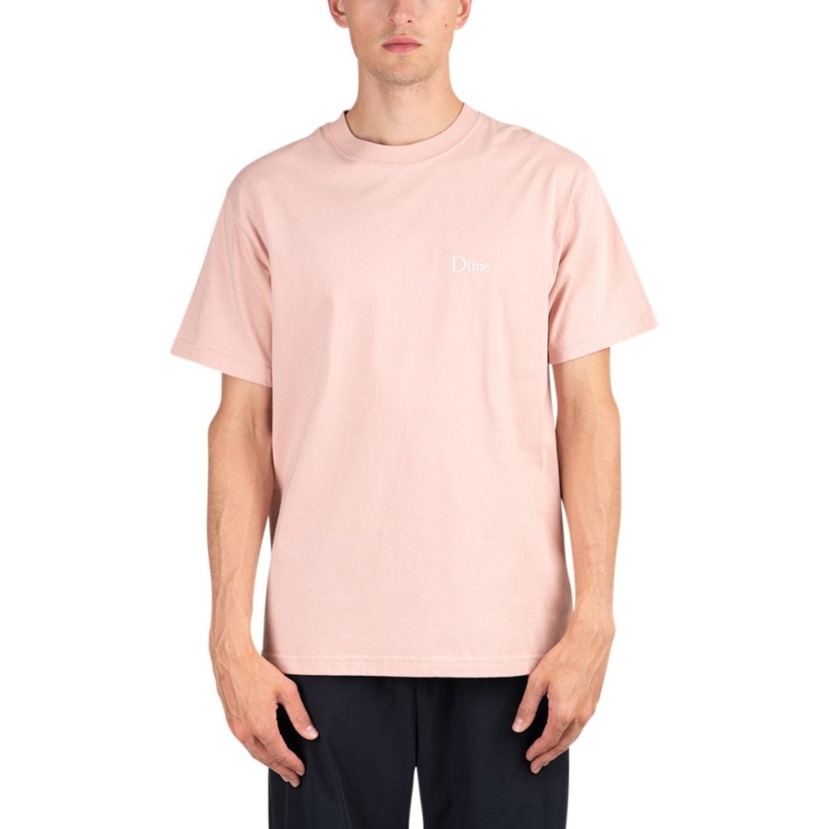 Image of Dime Classic Small Logo T-Shirt (Pink)
