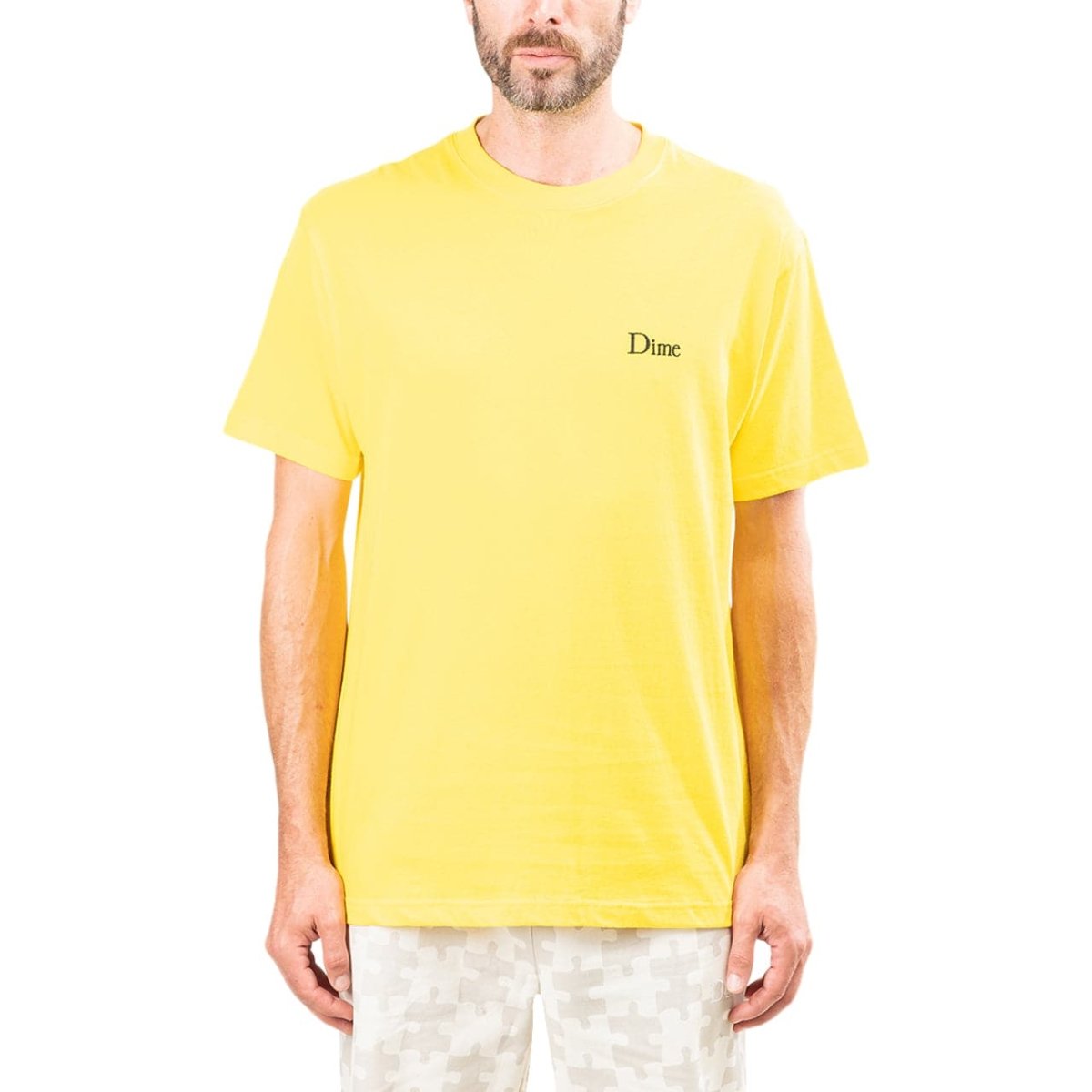 Image of Dime Classic Small Logo T-Shirt (Yellow)