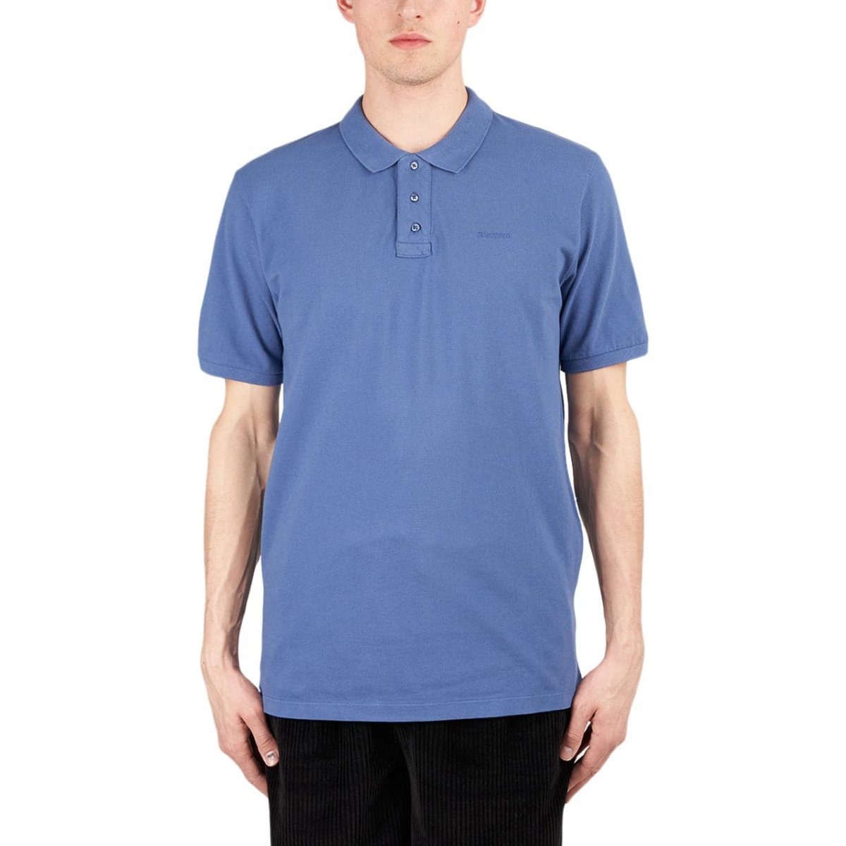 Image of Edmmond Studios Ferry Polo Shirt (Blue)