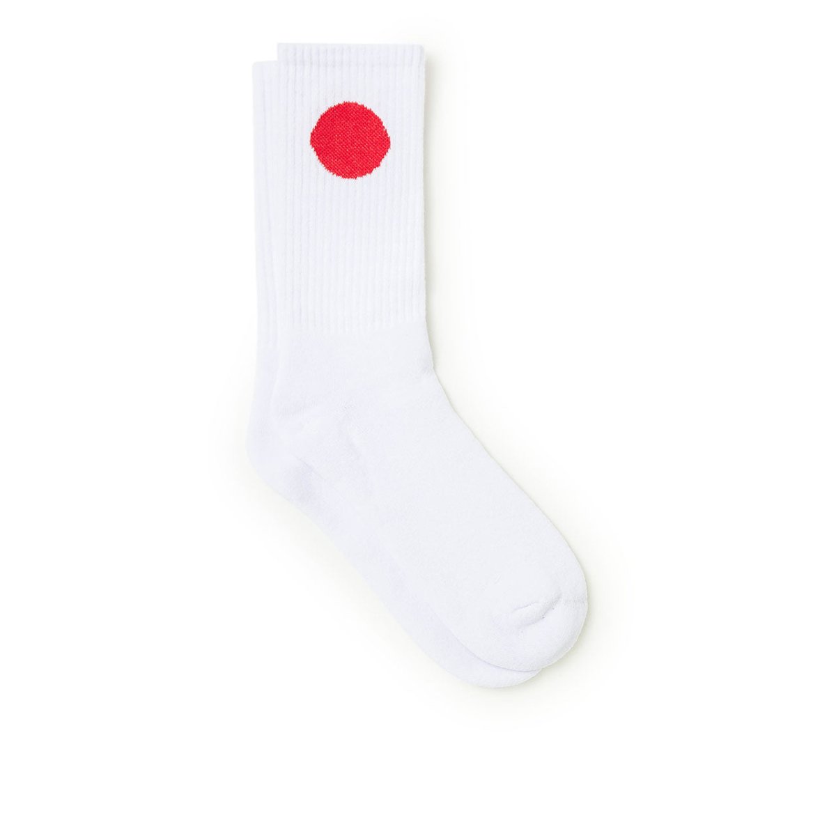 Image of Edwin x Democratique Japanese Sun Socks (White)