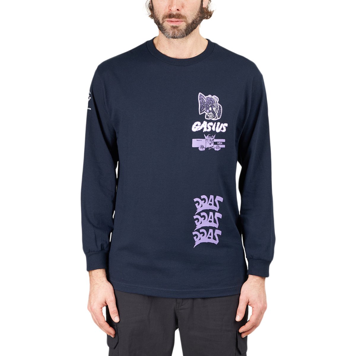 Image of Gasius Jehovah Castle Crewneck (Navy)