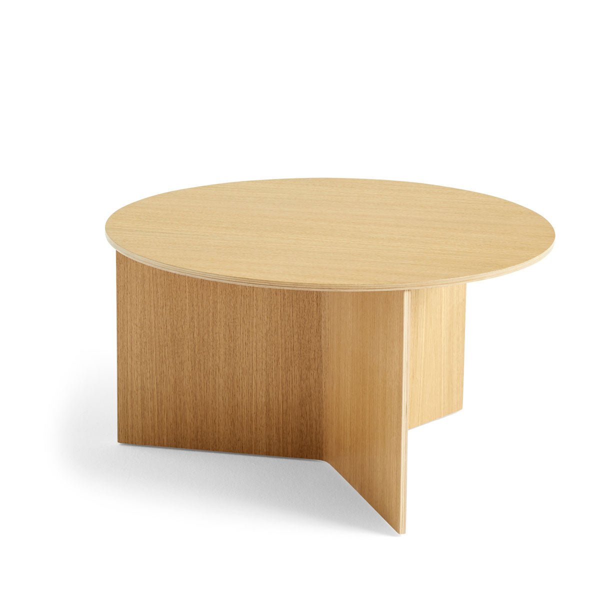 Image of HAY Slit Table Wood Round XL (Brown)