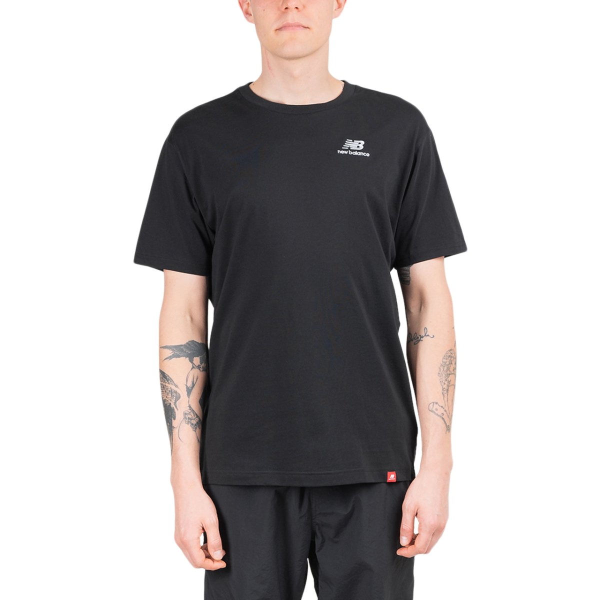 Image of New Balance Essentials Embroidered T-Shirt (Black)