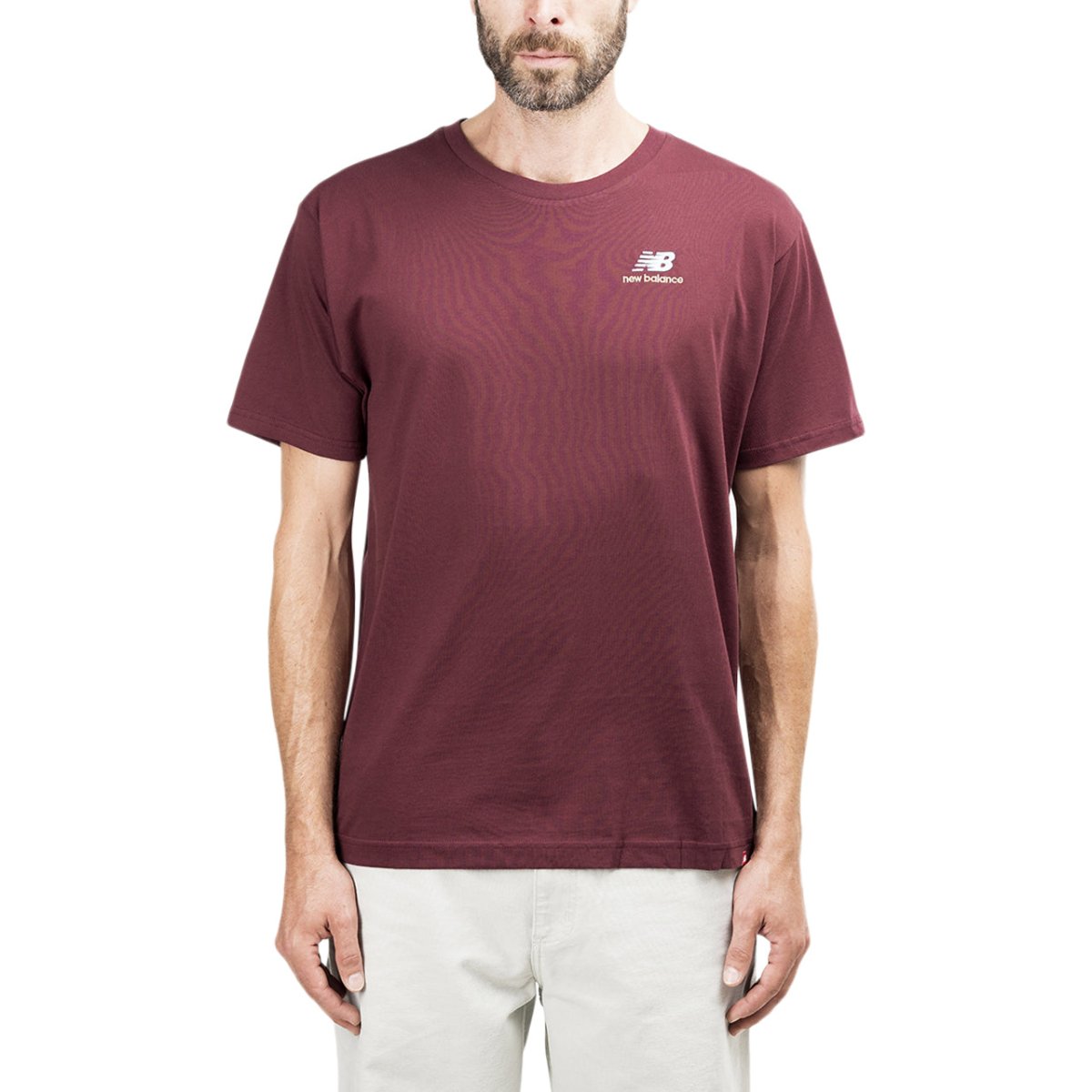 Image of New Balance Essentials Embroidered T-Shirt (Red)