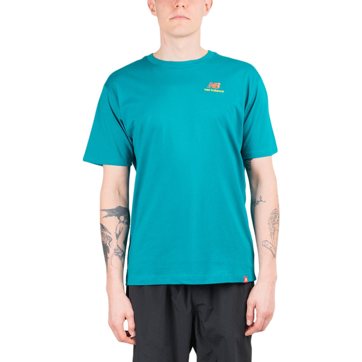 Image of New Balance Essentials Embroidered T-Shirt (Turquoise)