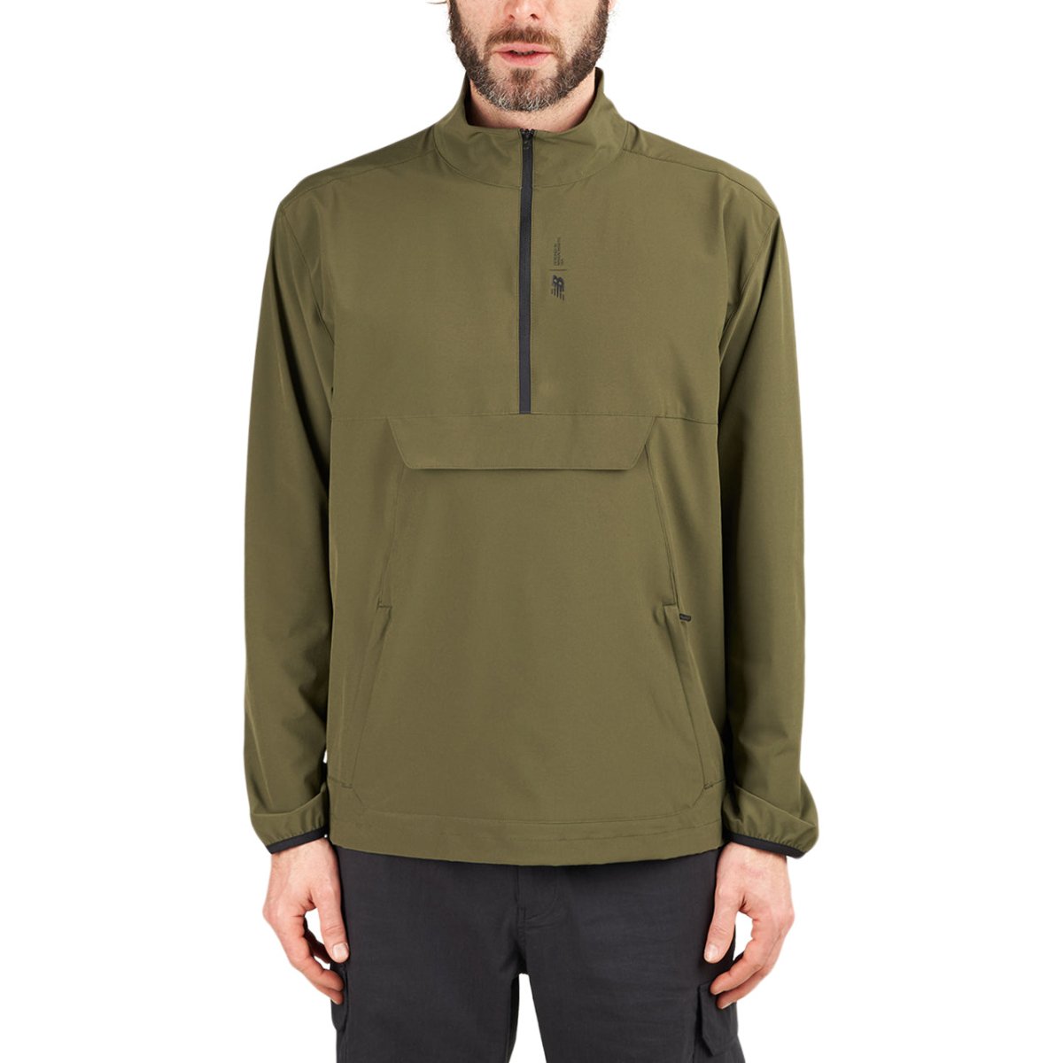 Image of New Balance Fortitech Woven Pullover (Green)