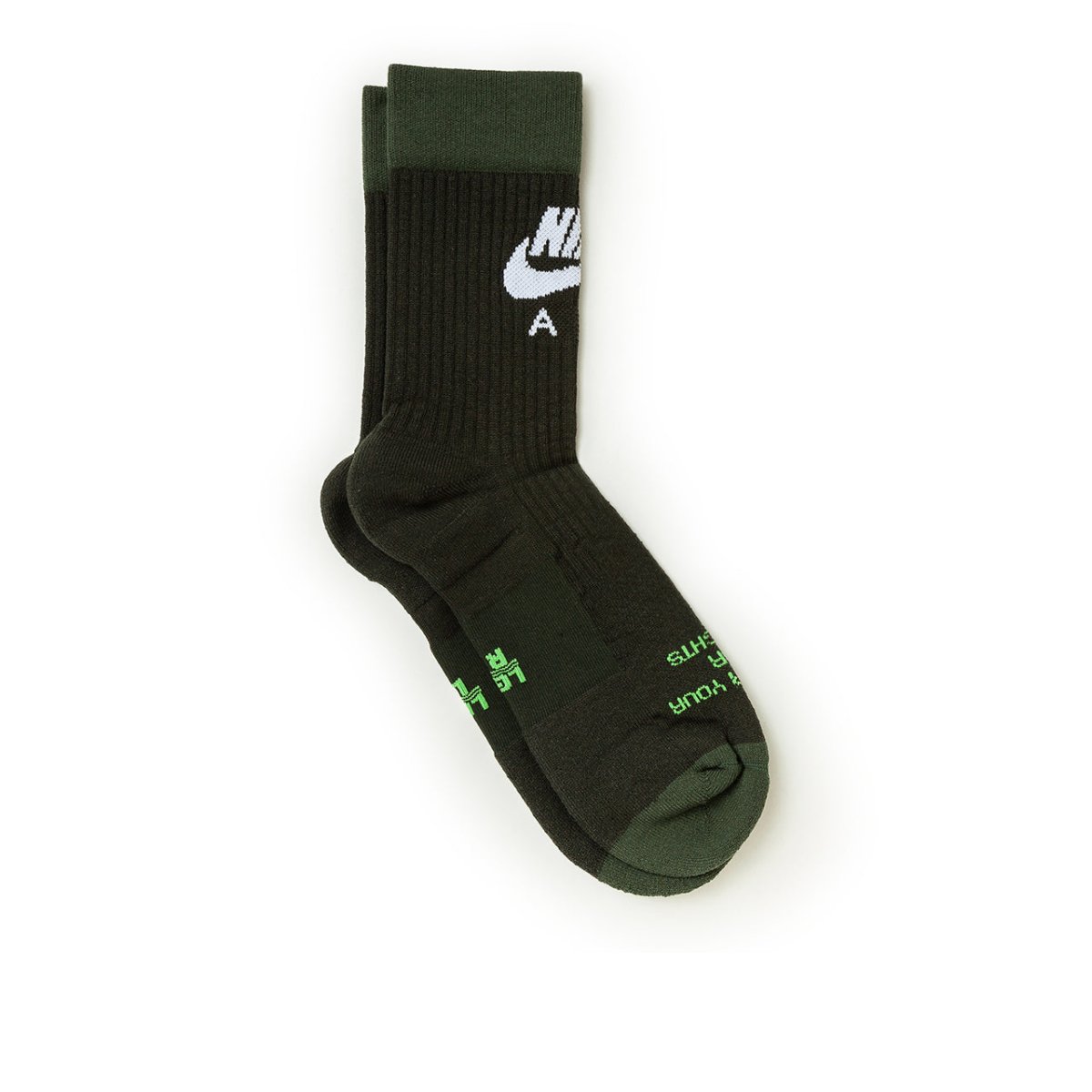 Image of Nike SNKR Sox Crew Socks (Green)