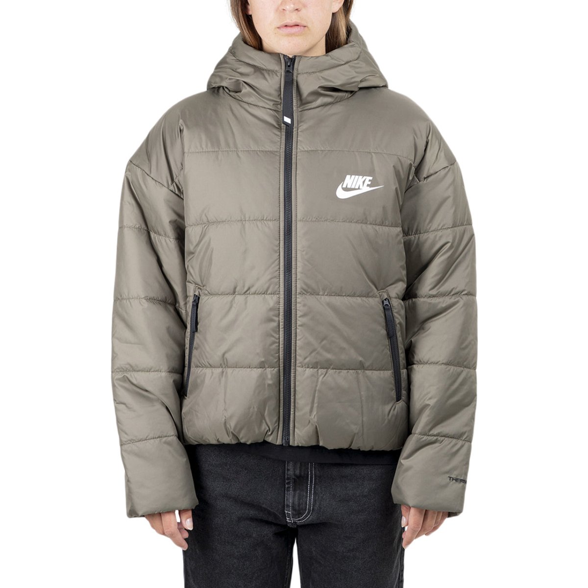 Image of Nike Sportswear Therma-FIT Repel Hooded Jacket (Olive)