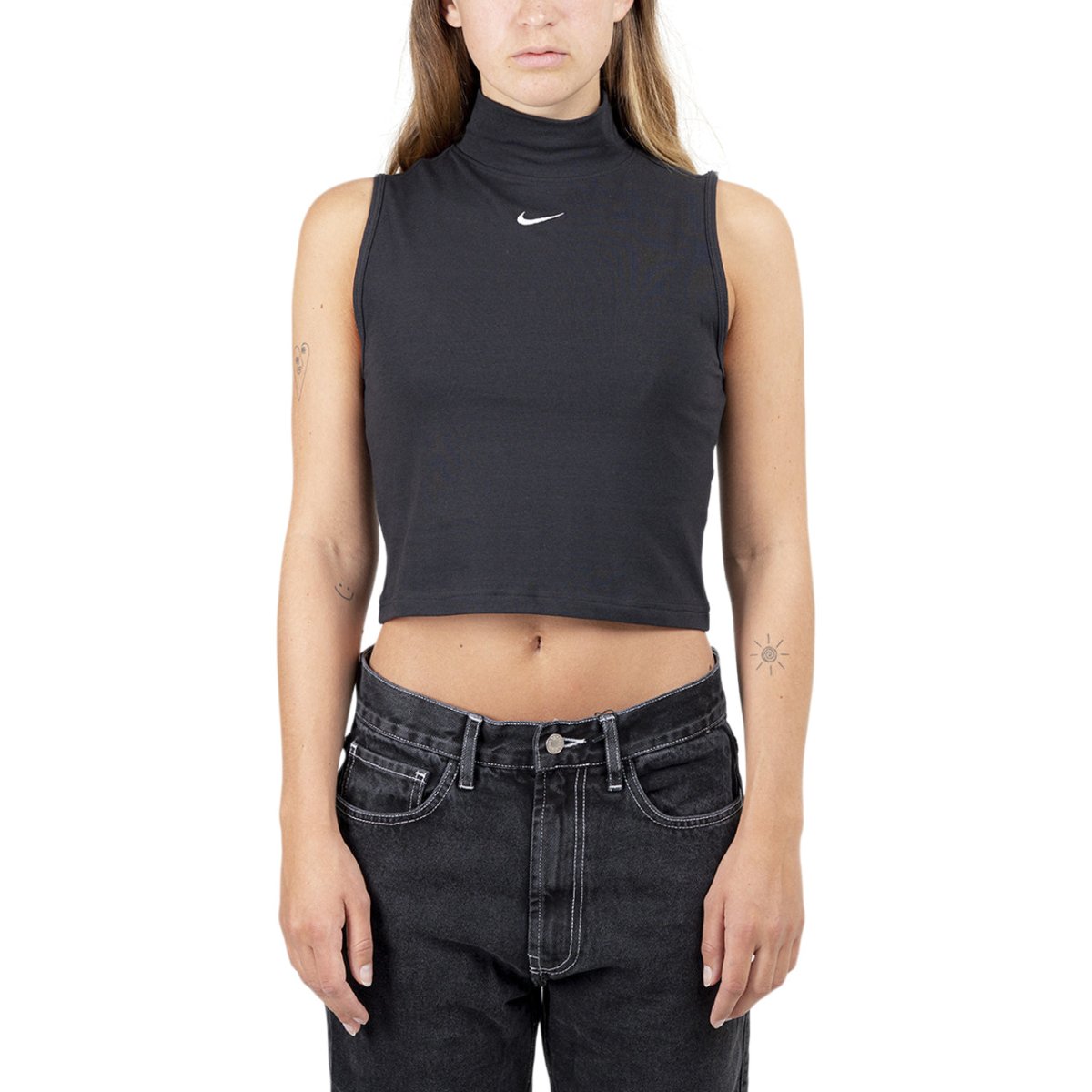 Image of Nike Sportswear WMNS Essentials Mock Top (Black / White)