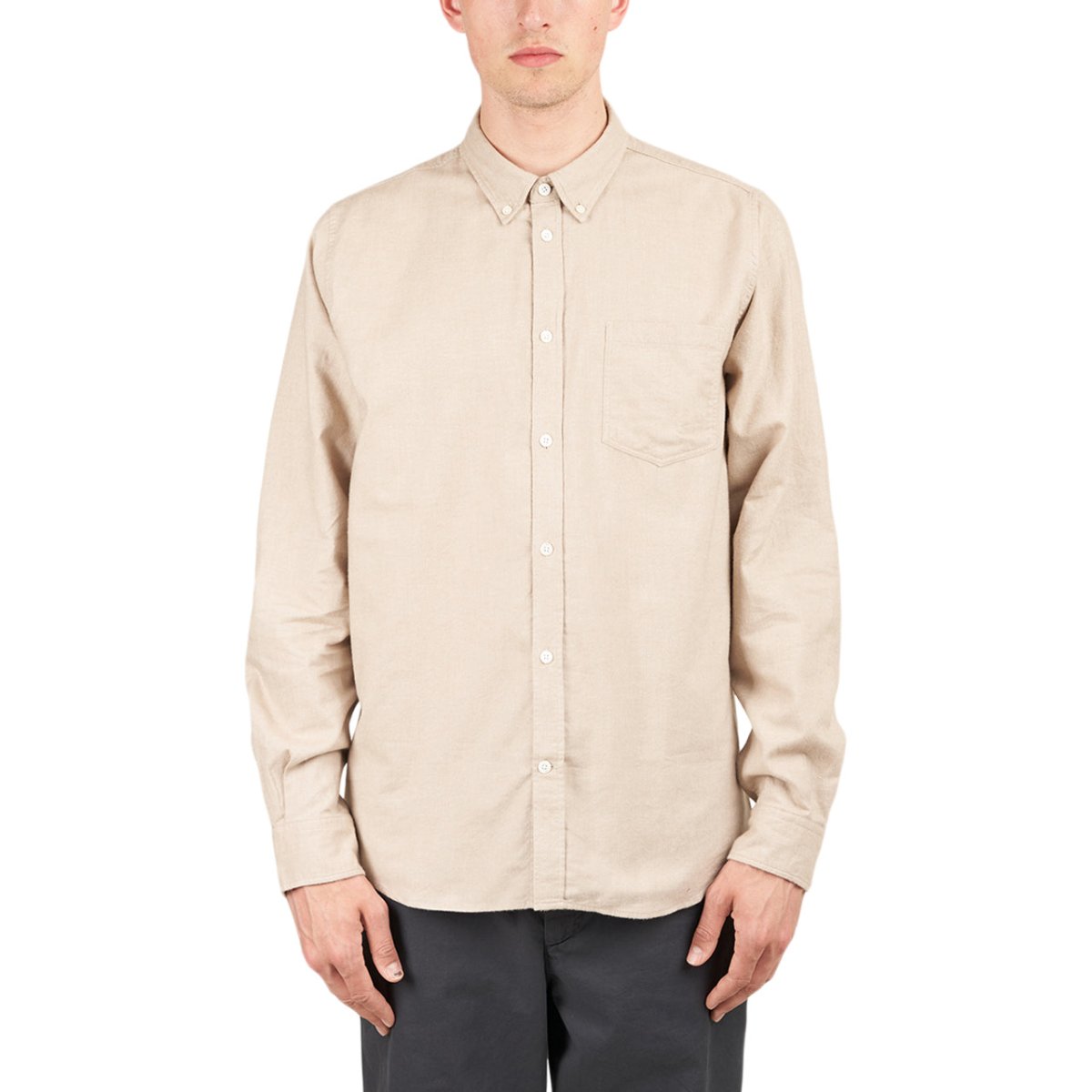 Image of Norse Projects Anton Brushed Flannel Shirt (Beige)
