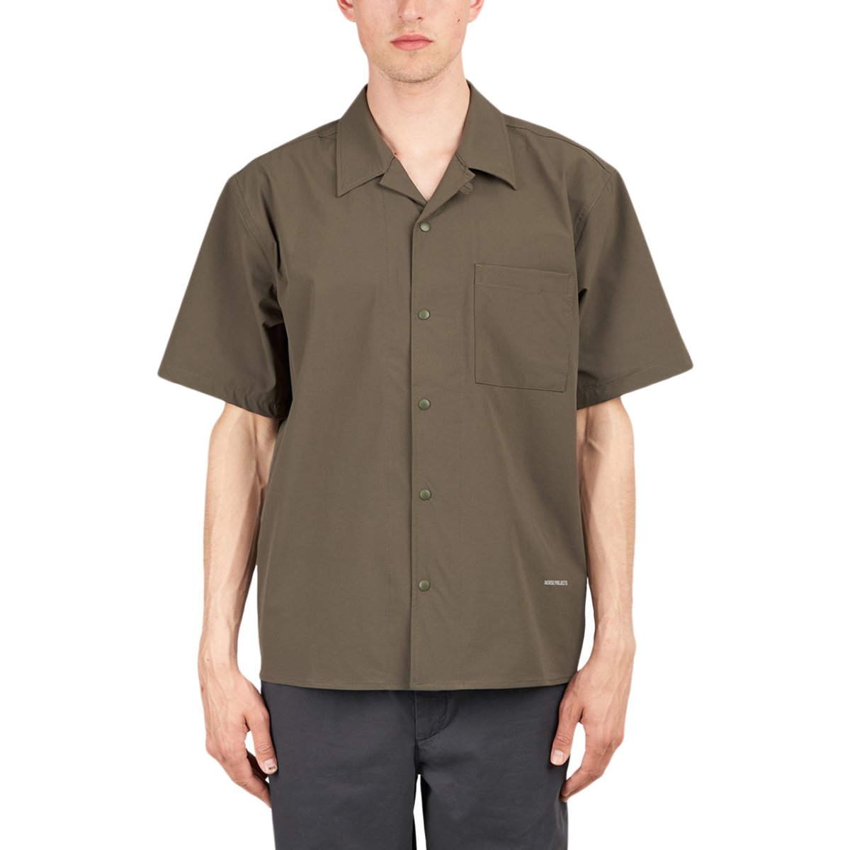 Image of Norse Projects Carsten Travel Solotex Shirt (Olive)