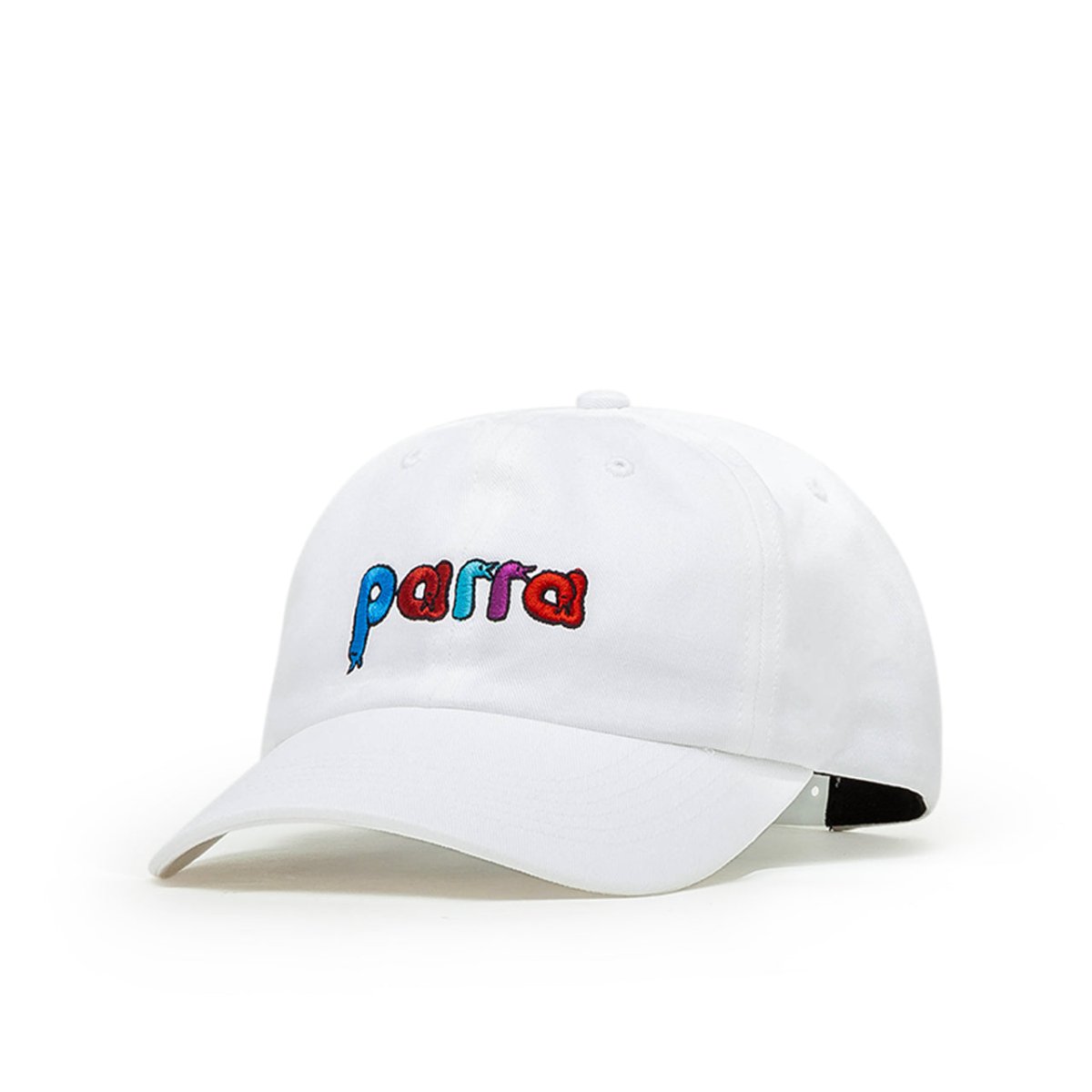 Image of Parra Birdface Font 6-Panel Hat (White)