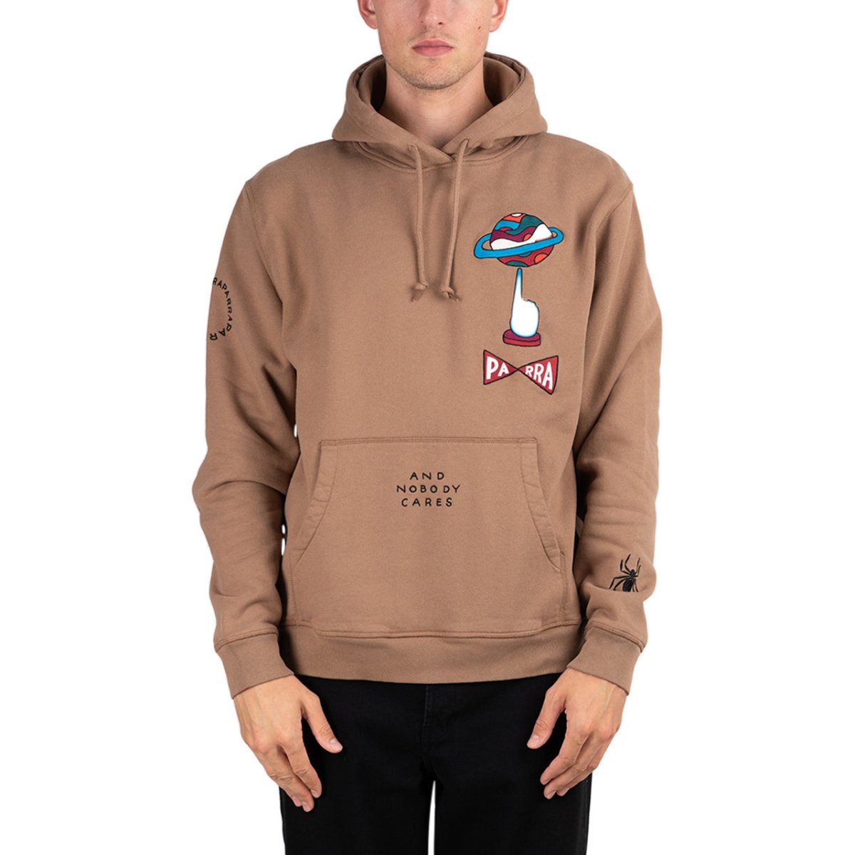 Image of Parra World Balance Hooded Sweatshirt (Brown)