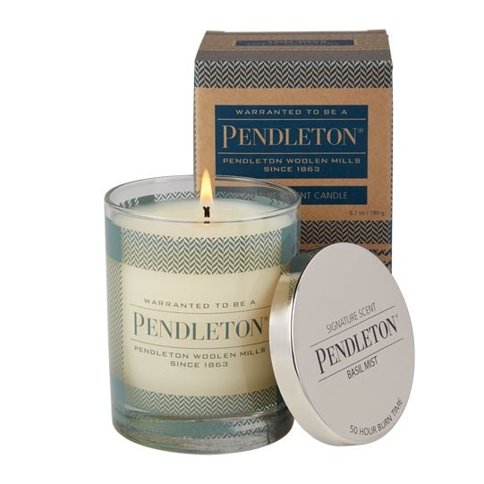 Image of Pendleton Signature Candle Shale Blue (Basil Mist)