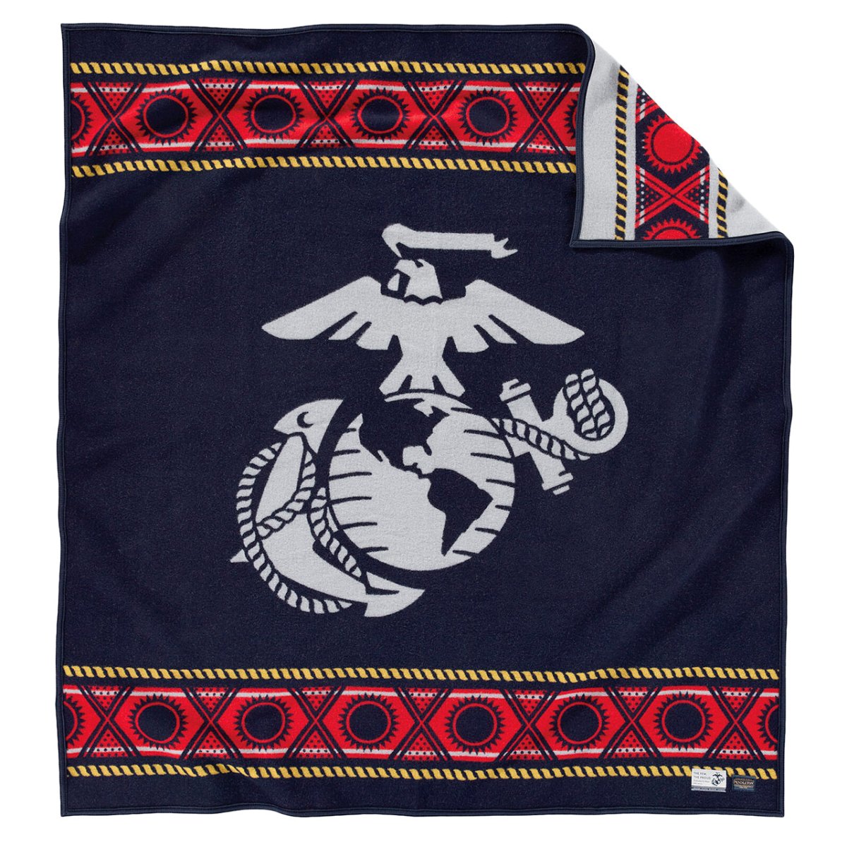 Image of Pendleton The Few, The Proud Blanket (Navy)
