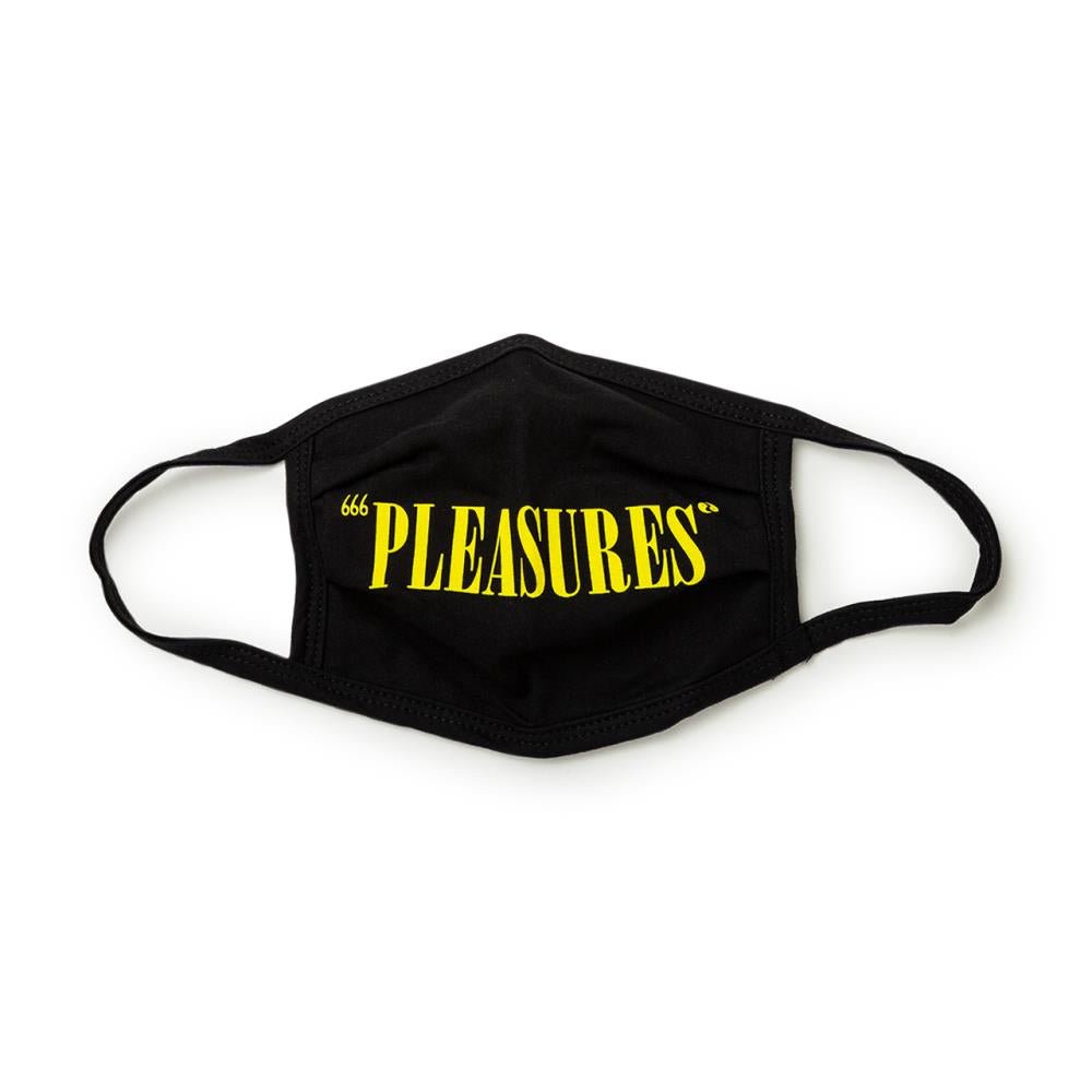 Image of Pleasures Core Logo Face Mask (Black)