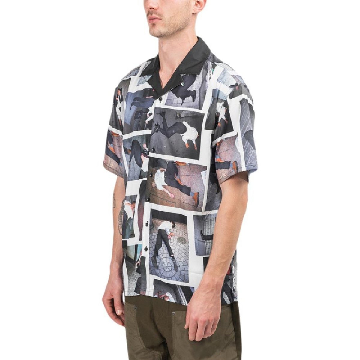 Image of Pleasures High Fashion Button Down Shirt (Multi)