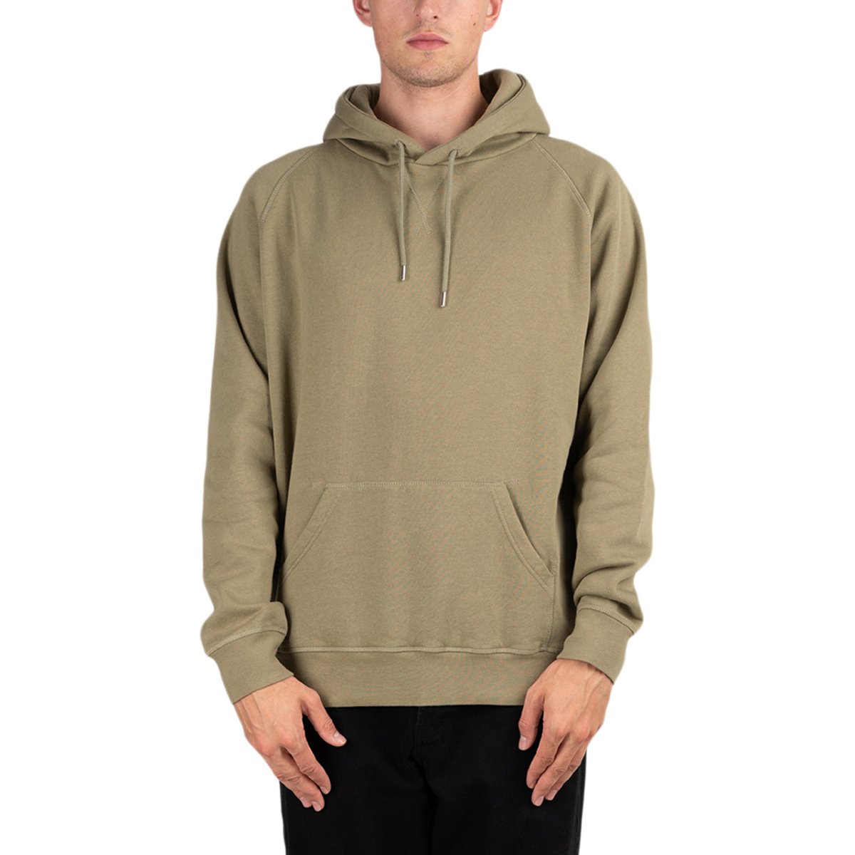 Image of Pop Trading Company Logo Hooded Sweat (Olive)