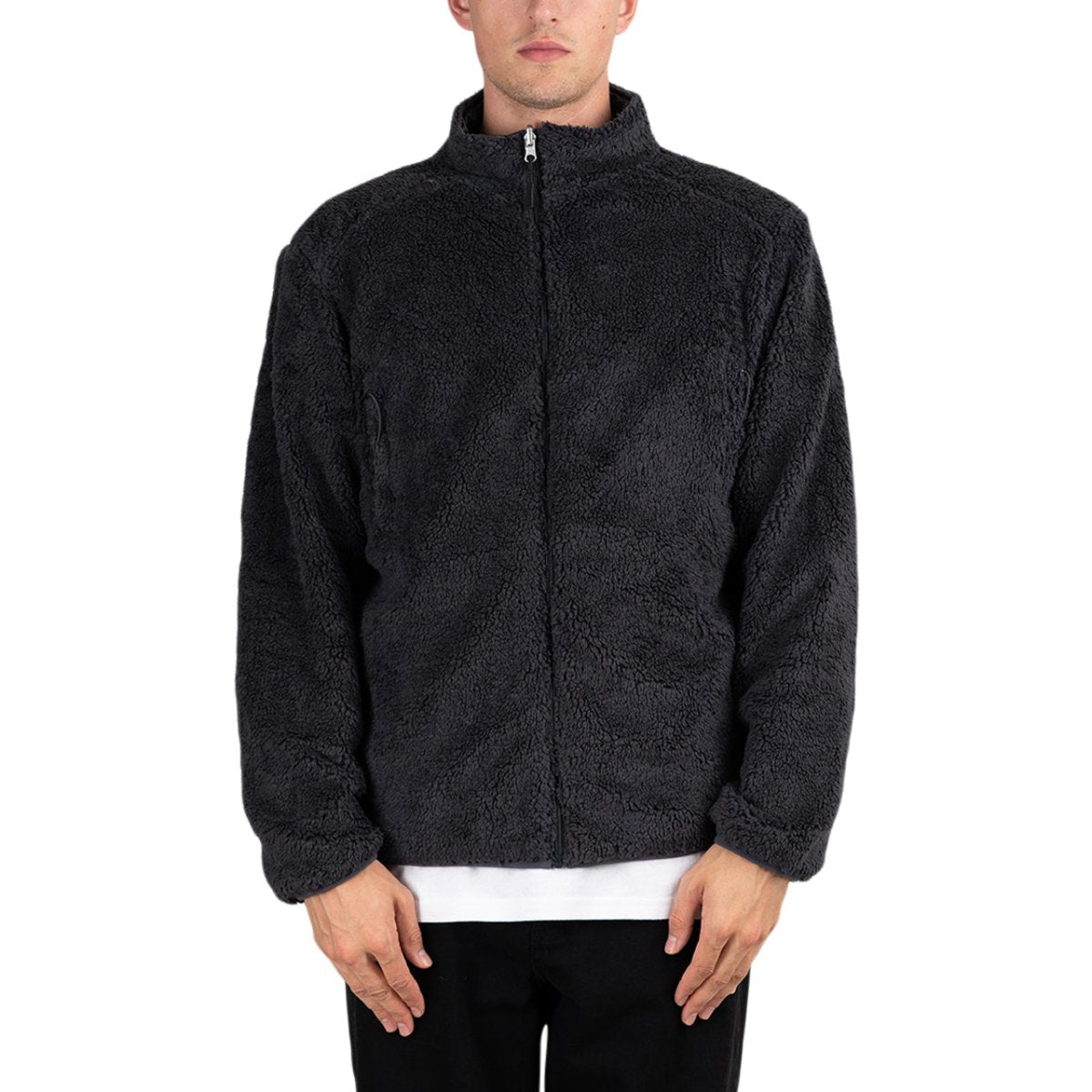 Image of Pop Trading Company Plada Fleece Jacket (Grey)