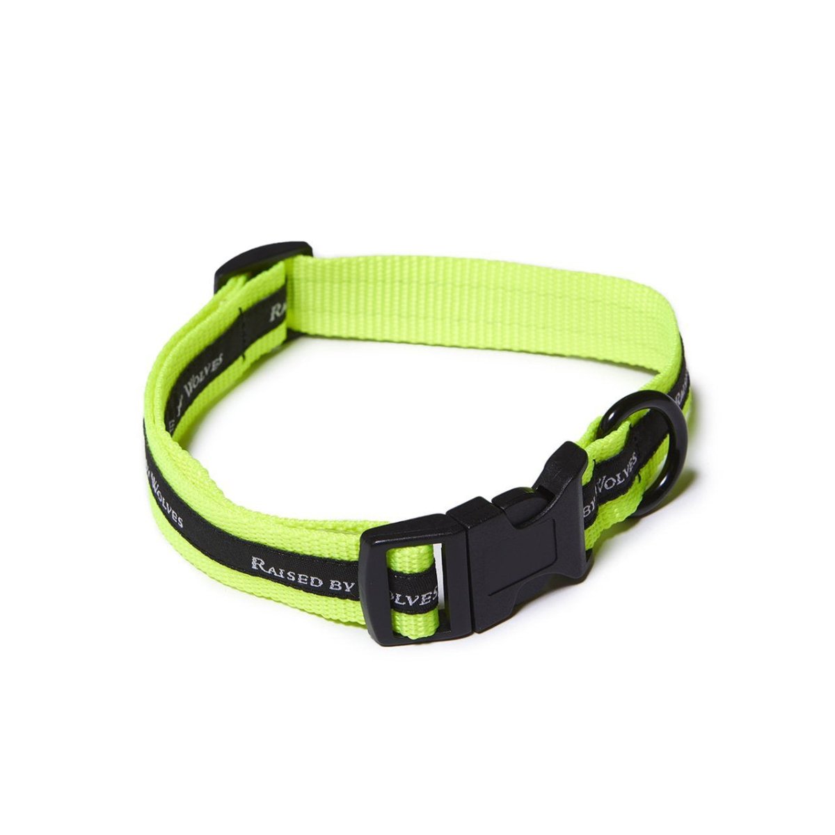 Image of Raised by Wolves Dog Collar (Hi-Vis Yellow)