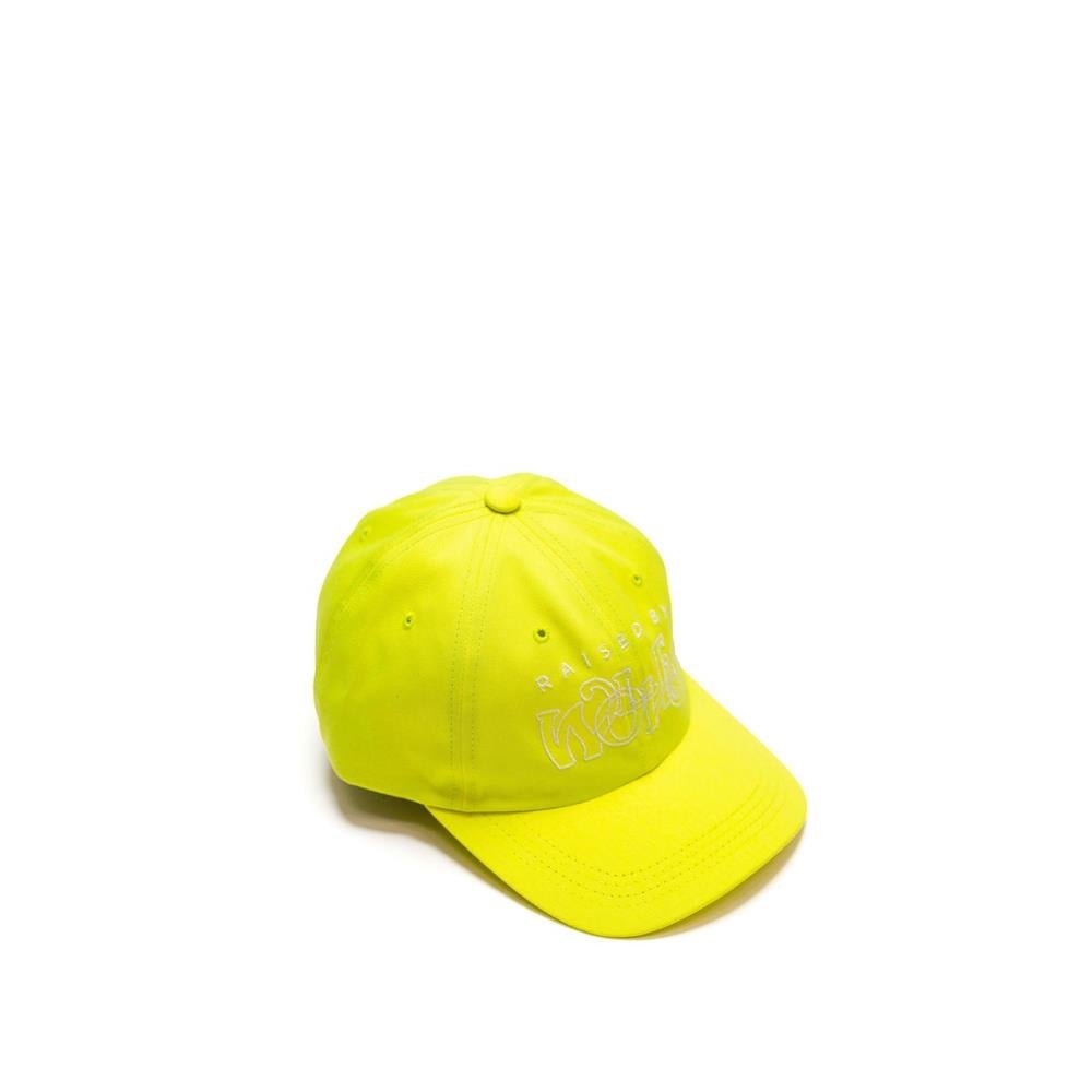 Image of Raised by Wolves Menthol Dad Cap (Neon Yellow)