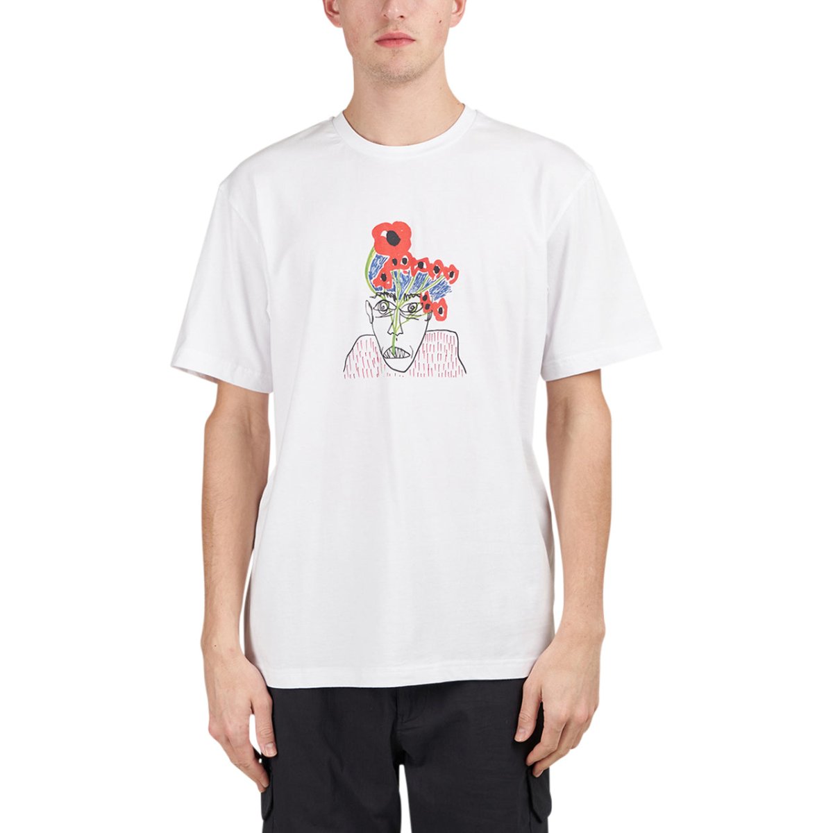Image of Sex Skateboards Flowers T-Shirt (White)