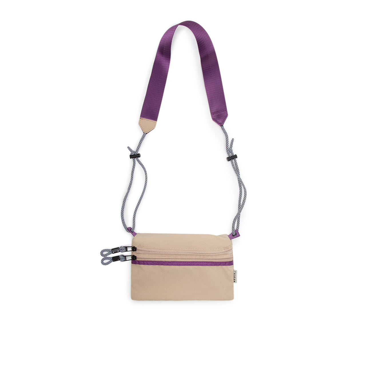 Image of Taikan Sacoche Small Bag (Beige/Purple)