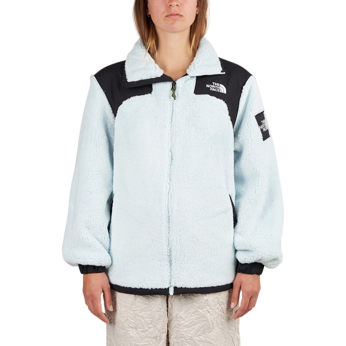 Image of The North Face BB Search & Rescue Oversize Fz Sherpa (Light Blue / Bla