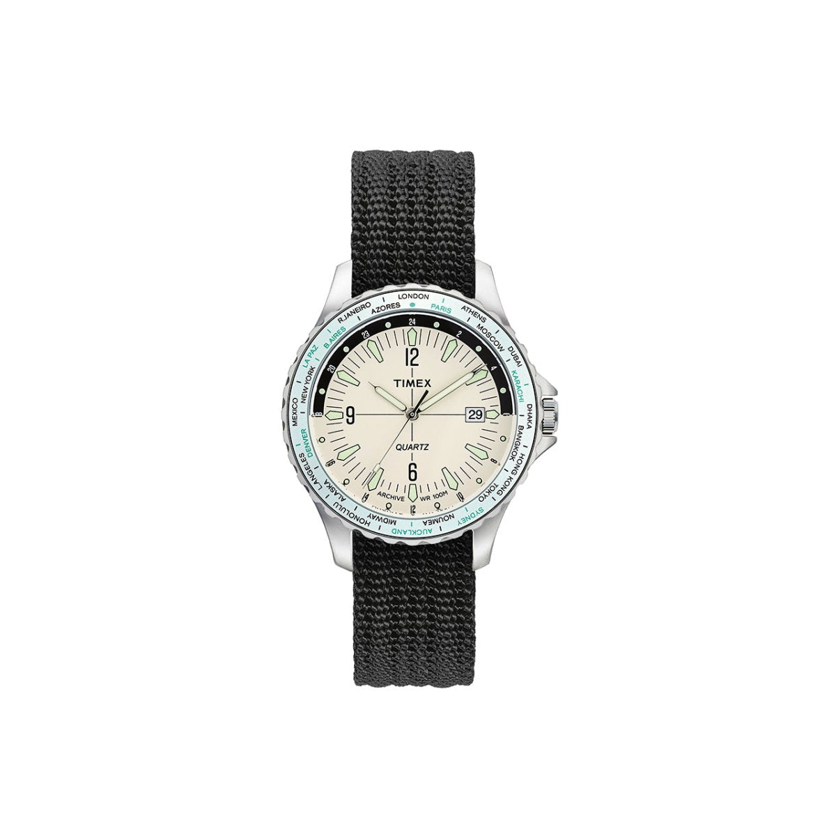 Image of Timex Archive Navi World Time 38mm (White)