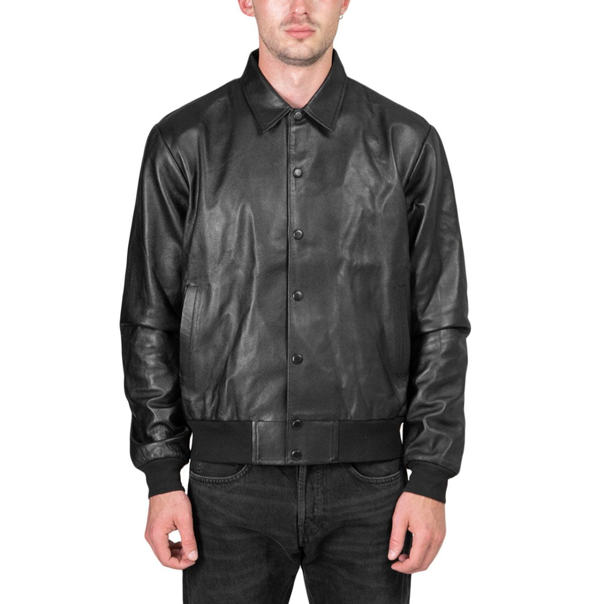 Image of Very Famous Leather Jacket (Black)