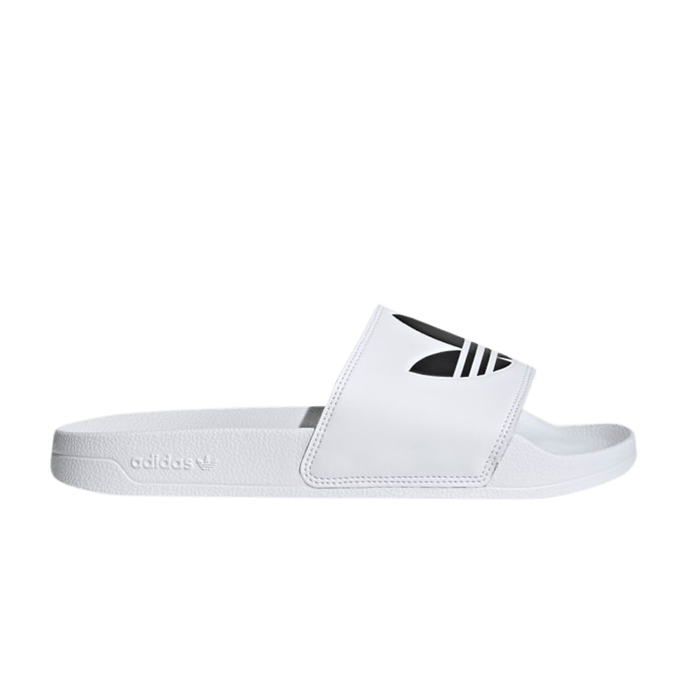 Image of adidas Adilette Lite Slides Trefoil Logo - Cloud White (FU8297)