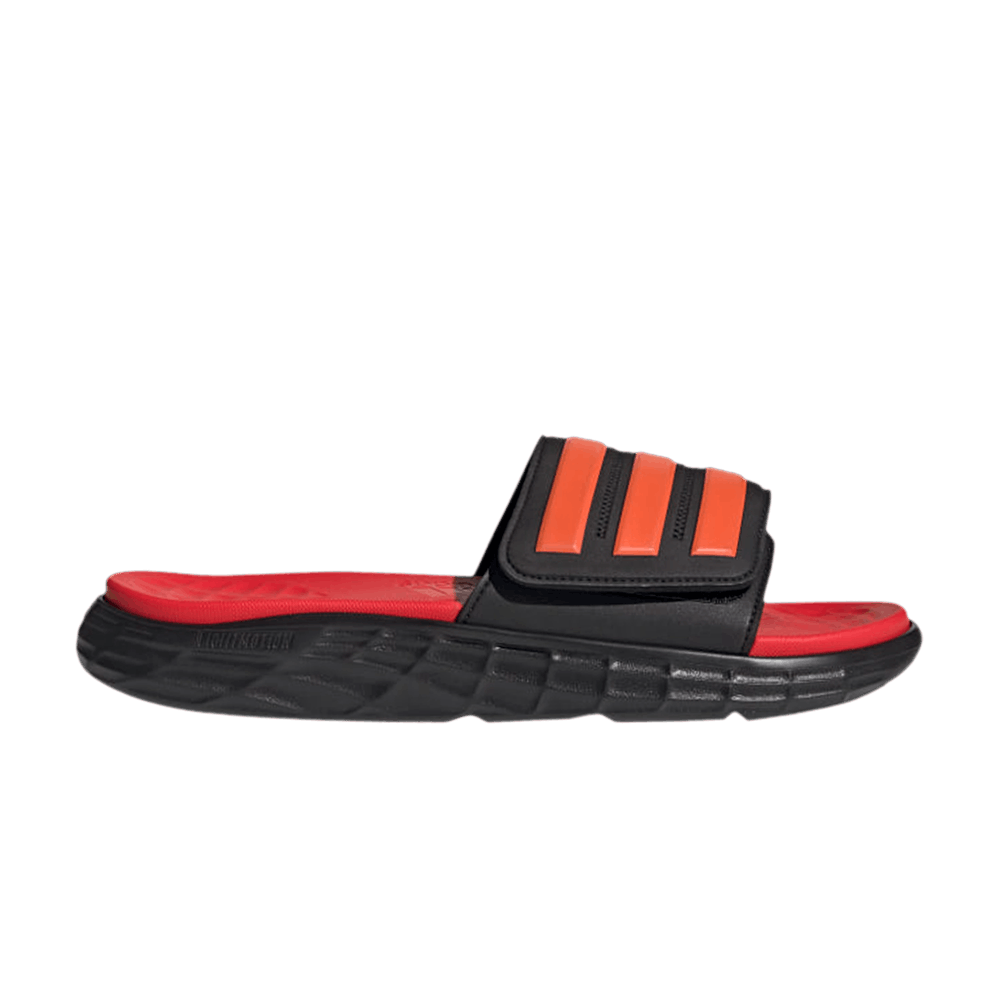 Image of adidas Duramo SL Slide Black Solar Red (FY8787)