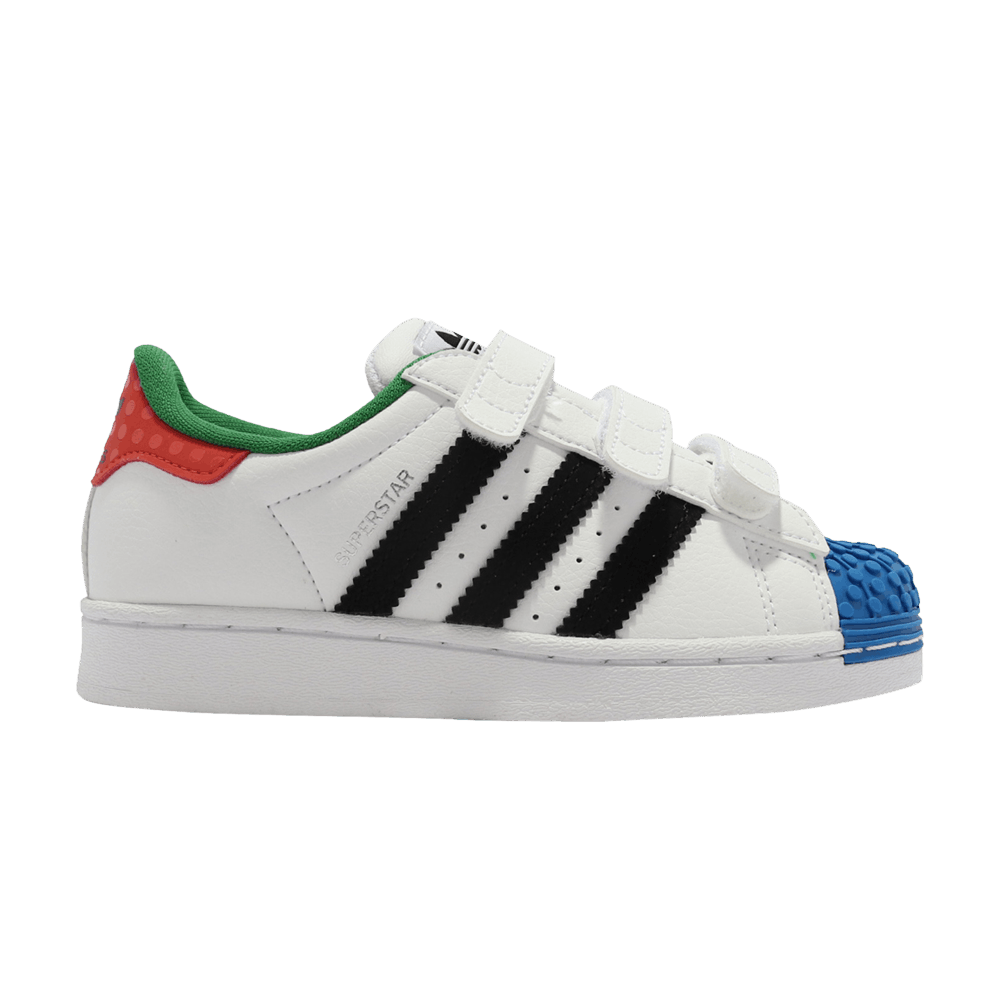 Image of adidas LEGO x Superstar CF J White Red Blue (H03963)