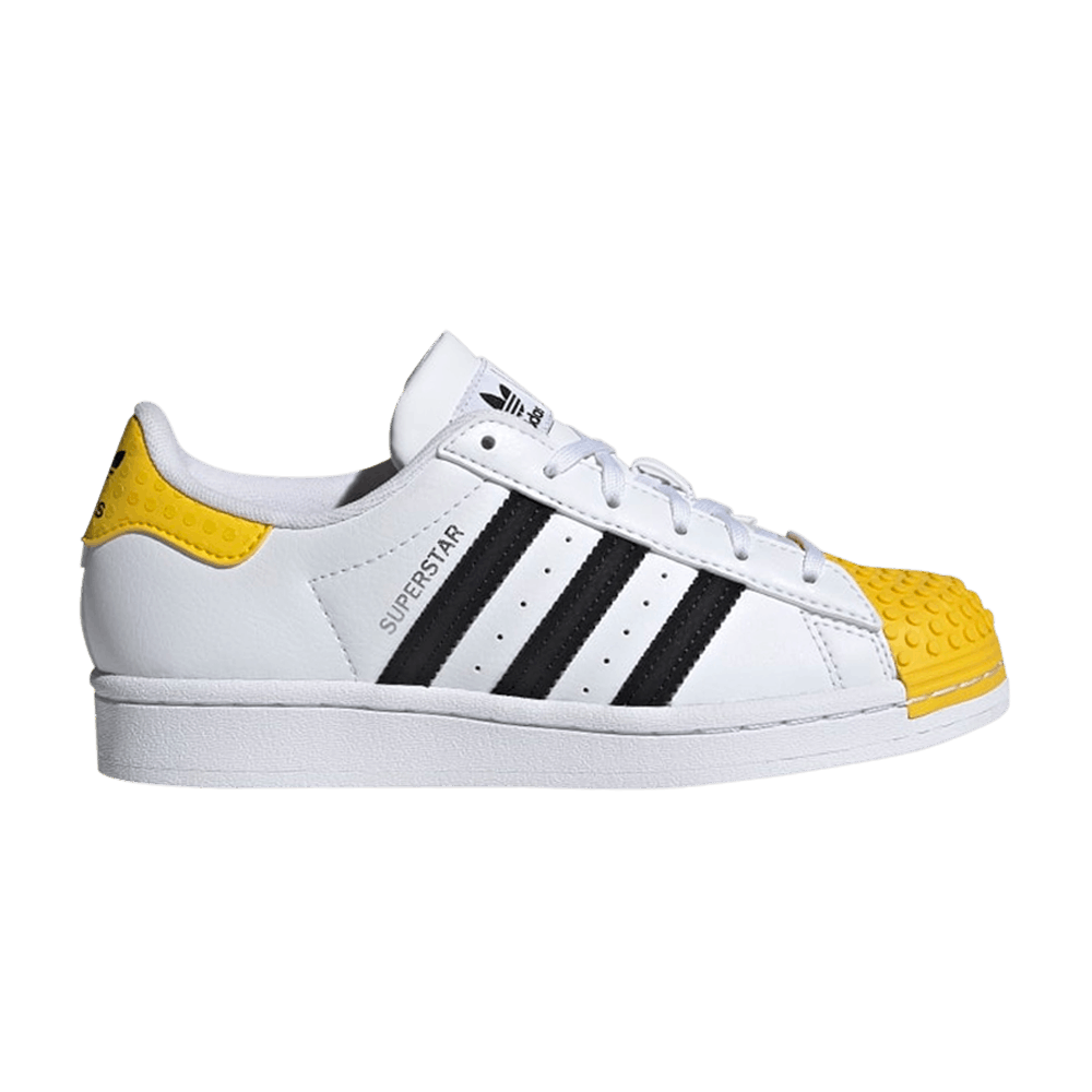 Image of adidas LEGO x Superstar J White Eqt Yellow (H03958)
