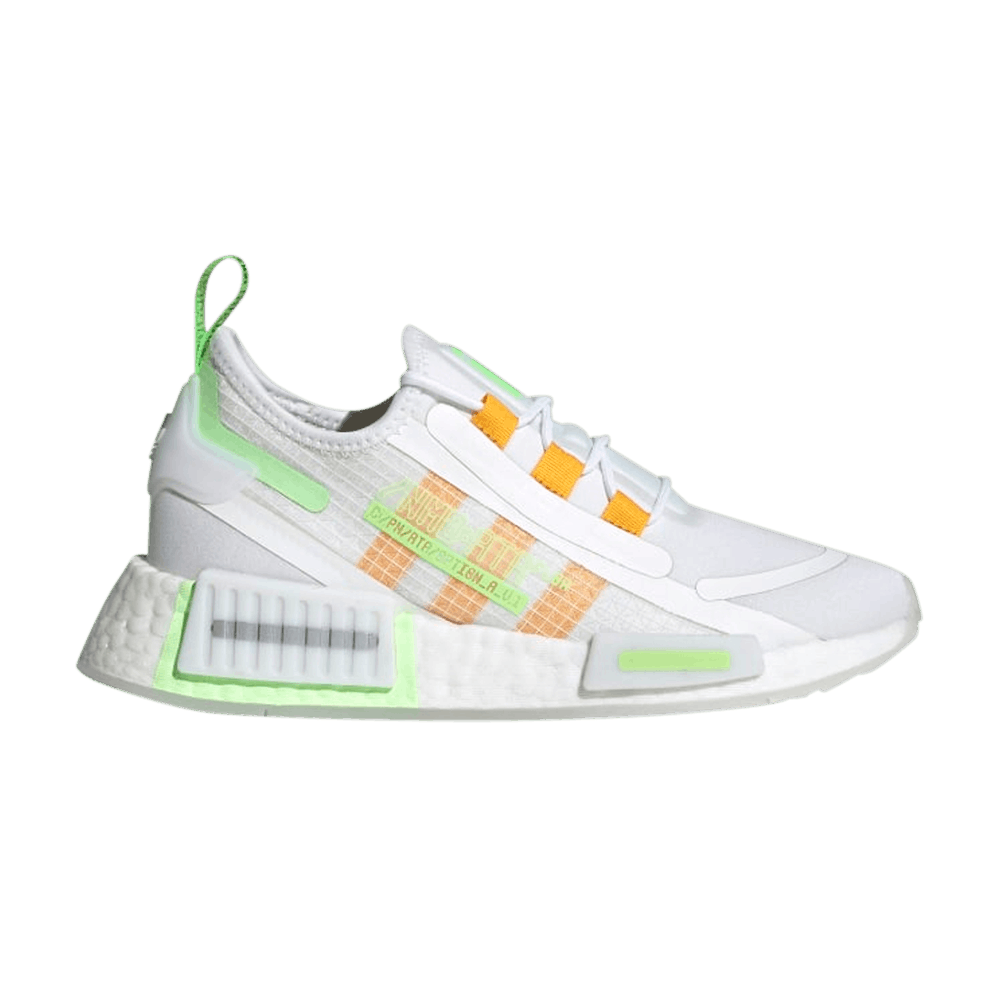 Image of adidas NMD_R1 Spectoo J White Signal Green (H01458)