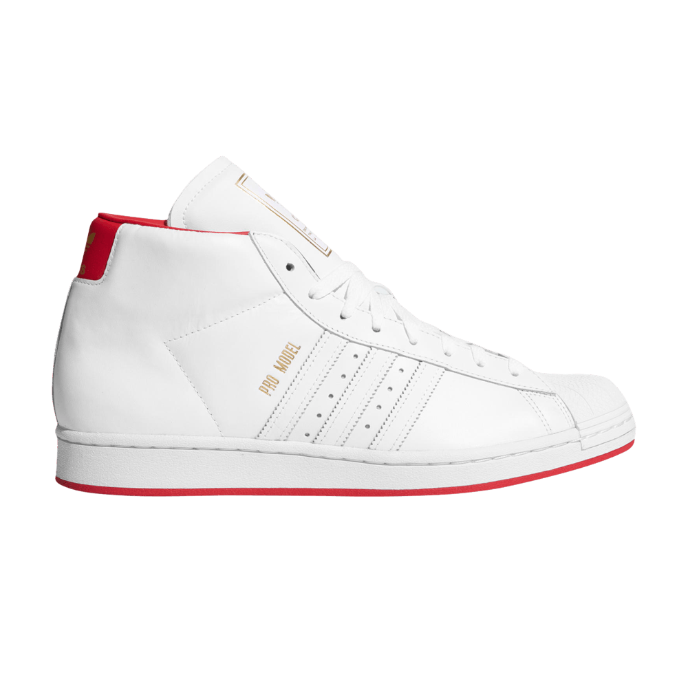 Image of adidas Pro Model White Scarlet (FX7825)