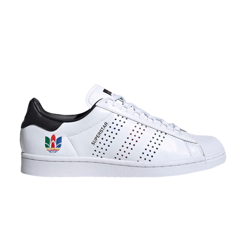 Image of adidas Superstar Colorful Trefoil - Cloud White (FW5388)